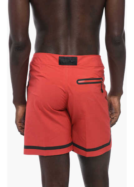 Sorturi de baie Nike Stretch Fabric Swim Shorts With Contrasting Details Red Barbati (BM 15680522) 2