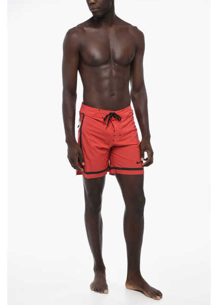 Sorturi de baie Nike Stretch Fabric Swim Shorts With Contrasting Details Red Barbati (BM 15680522) 4