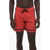 Nike Stretch Fabric Swim Shorts With Contrasting Details Red