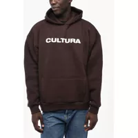 Bluze de trening Fleeced-Cotton Hoodie With Contrast Logo Barbati