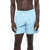 Nike Nylon Swim Shorts With Printed Logo Light Blue