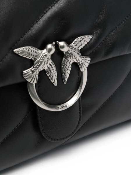 Genti de mana Pinko LOVE PUFF CLASSIC CL SHEEP NAP Black   Femei (BM 15680867) 5