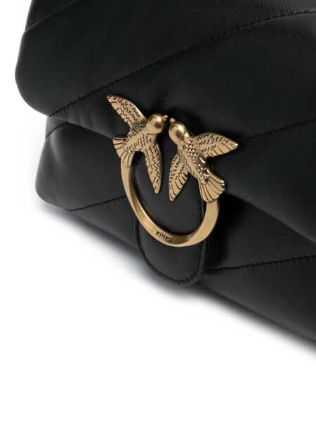 Genti de mana Pinko LOVE PUFF MINI CL SHEEP NAPPA Black   Femei (BM 15680873) 5