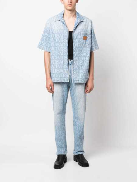 Blugi Versace Versace Versace Allover Jeans BLUE Barbati (BM 15681452) 2