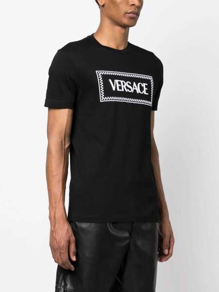 Tricouri Versace Versace T-Shirt 90S Vintage Logo Black Barbati (BM 15681485) 3