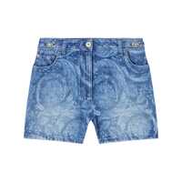 Pantaloni casual Versace Jeans Shorts With Baroque Pattern Silhouette Femei