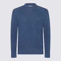 Pulovere Piacenza 1733 Blue Wool Knitwear Barbati