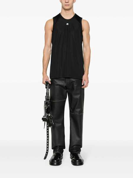 Topuri COURRGES Courrges Top With Logo Black Barbati (BM 15682085) 2