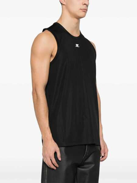 Topuri COURRGES Courrges Top With Logo Black Barbati (BM 15682085) 3