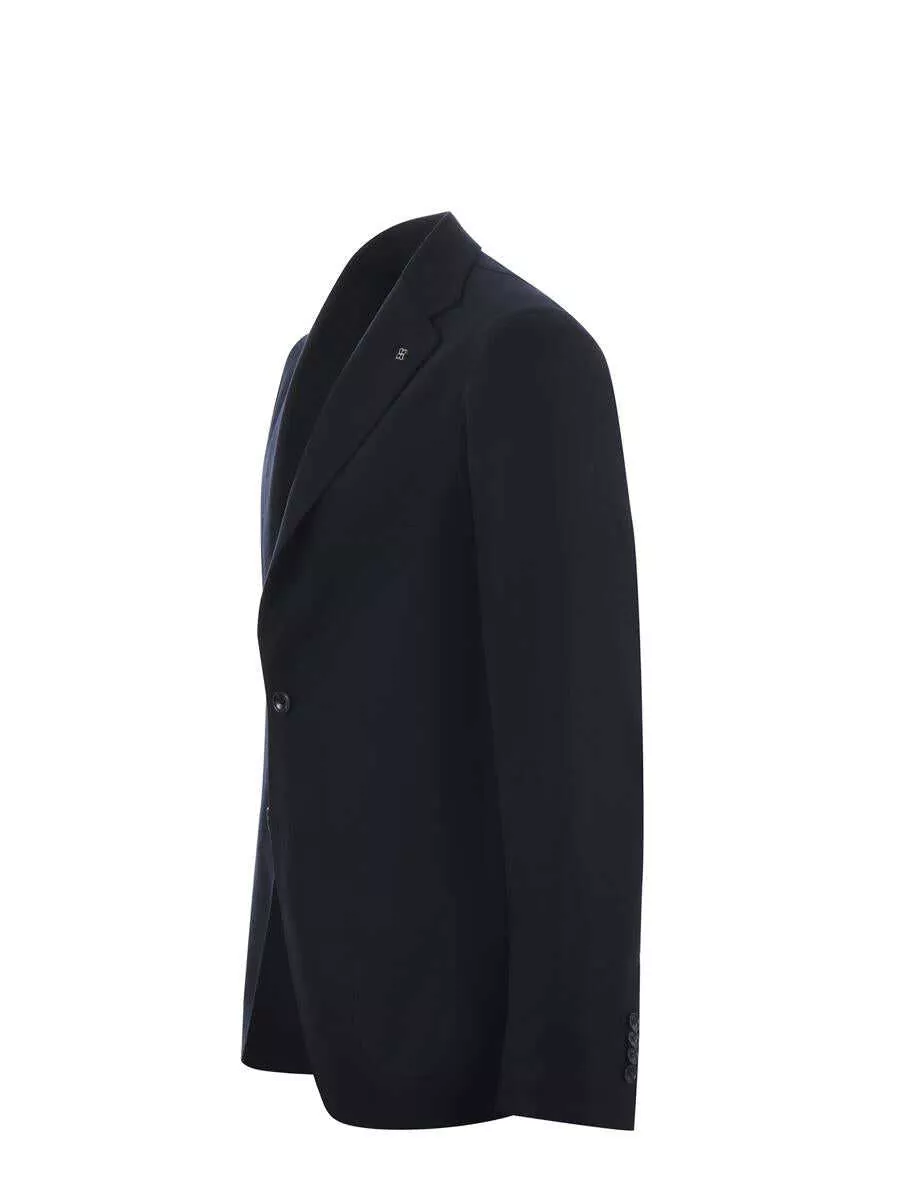 Geci Tagliatore Tagliatore  Worsted Wool Jacket BLUE Barbati (BM 15683459) 2