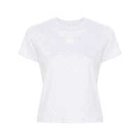 Tricouri Alexander Wang Essential Jsy Shrunken T-Shirt W/Puff Logo Clothing Femei