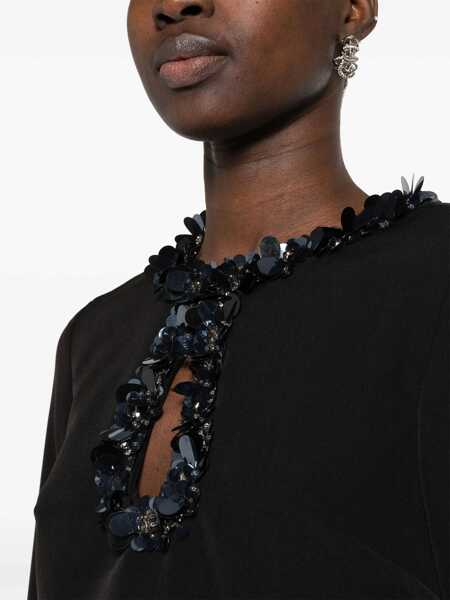 Rochii P.A.R.O.S.H. P.A.R.O.S.H. Sequin-Embellished Mini Dress Black Femei (BM 15692012) 5