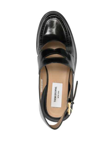 Mocasini Thom Browne Thom Browne Leather Sandalwood Black Femei (BM 15693002) 3