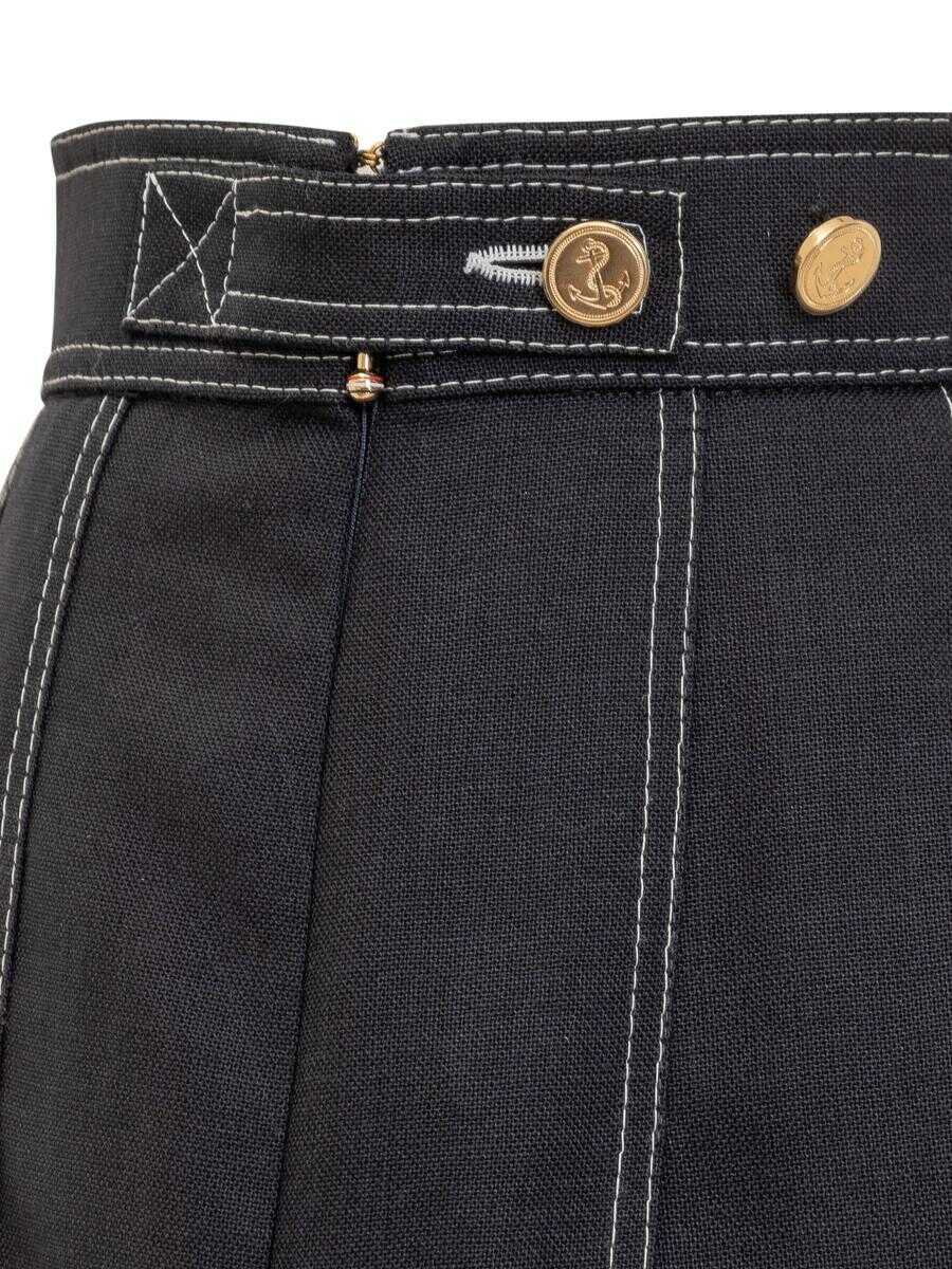 Fuste Thom Browne Thom Browne Mini Pleated Skirt. BLUE Femei (BM 15693017) 4