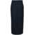 Thom Browne Midi Pencil Skirt In Wool Woman BLUE