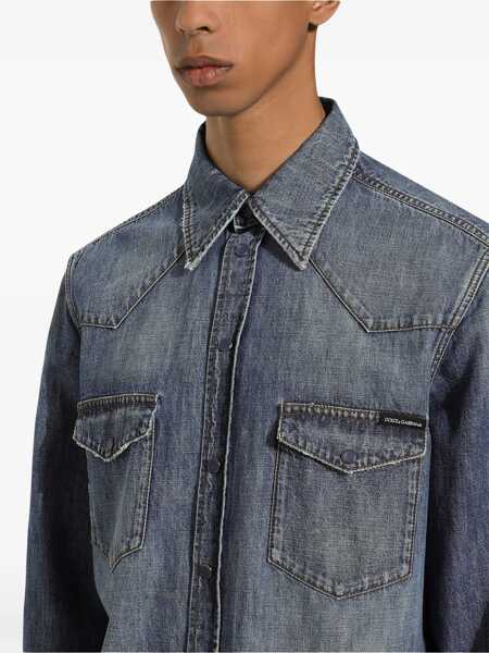 Camasi de blugi Dolce & Gabbana Dolce & Gabbana Denim Shirt BLUE Barbati (BM 15693608) 5