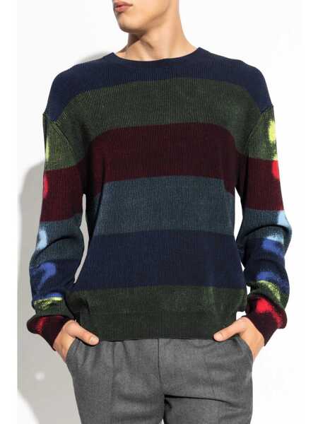 Pulovere Paul Smith Paul Smith Multicolor Striped Cotton Crewneck Sweater MULTICOLOR Barbati (BM 15696080) 3