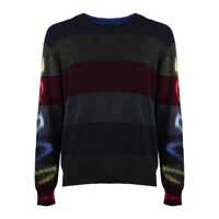 Pulovere Paul Smith Multicolor Striped Cotton Crewneck Sweater Barbati