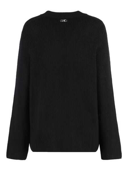 Pulovere Michael Kors Michael Kors Merino Wool Crew-Neck Sweater Black Femei (BM 15696473) 2