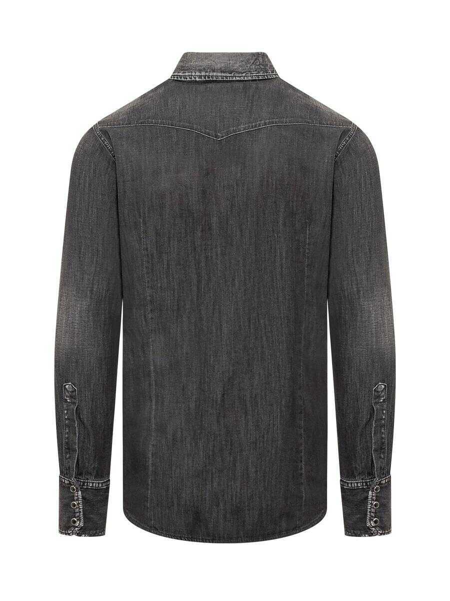 Camasi DSQUARED2 DSQUARED2 Jeans Shirt Black Barbati (BM 15699167) 2