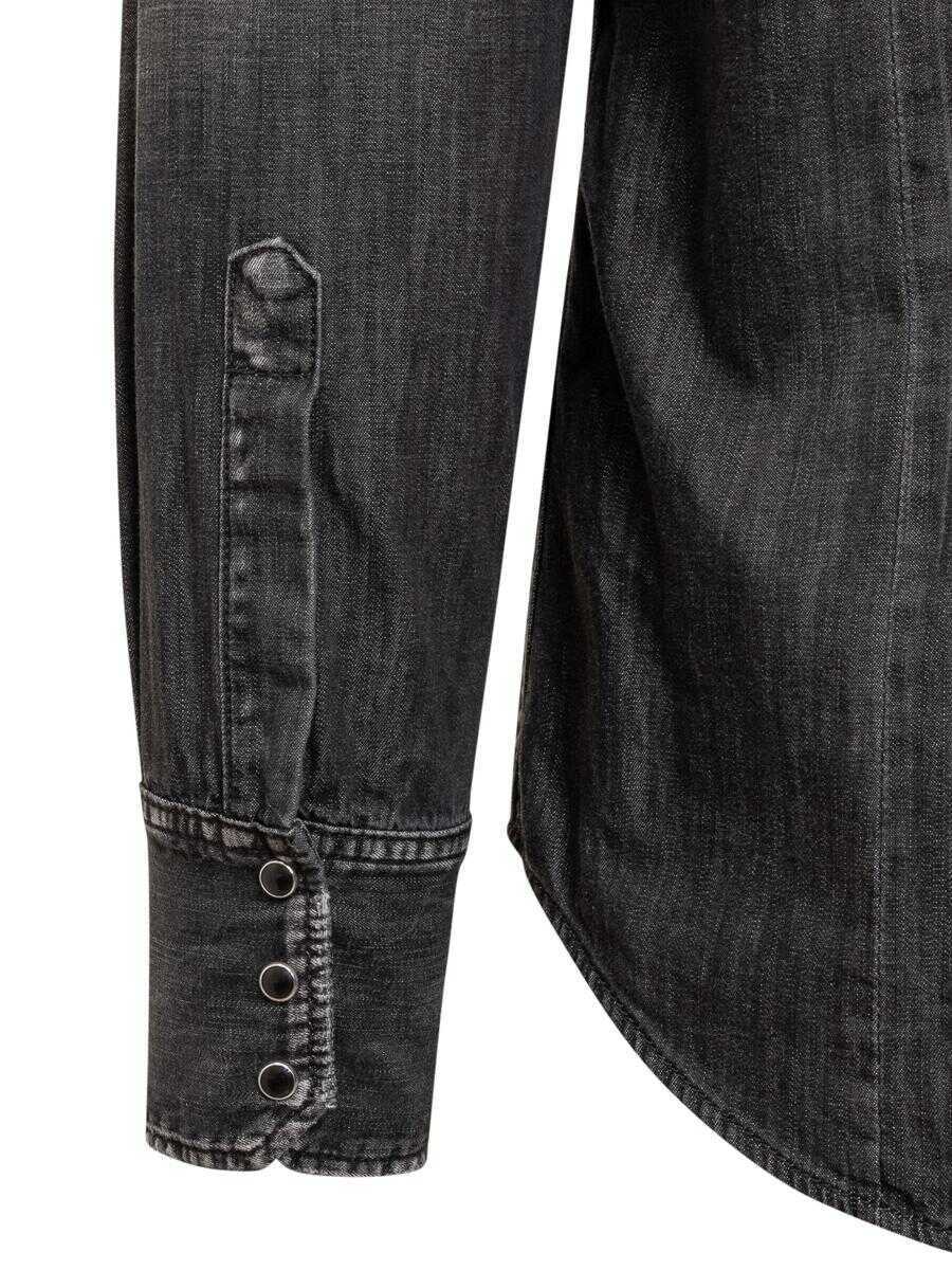 Camasi DSQUARED2 DSQUARED2 Jeans Shirt Black Barbati (BM 15699167) 4