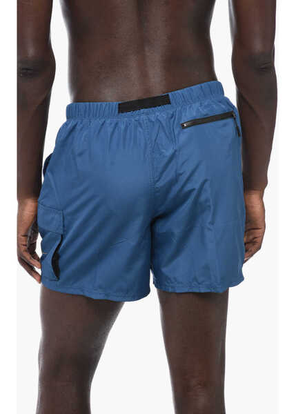 Sorturi de baie Nike Solid Color Swim Shorts With Industrial Belt Blue Barbati (BM 15701090) 2