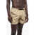 Nike Solid Color Cargo Swim Shorts With Industrial Belt Beige