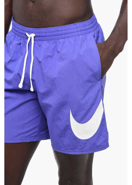 Sorturi de baie Nike Nylon Swim Shorts With Printed Logo Blue Barbati (BM 15701096) 3