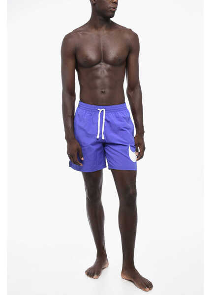 Sorturi de baie Nike Nylon Swim Shorts With Printed Logo Blue Barbati (BM 15701096) 4