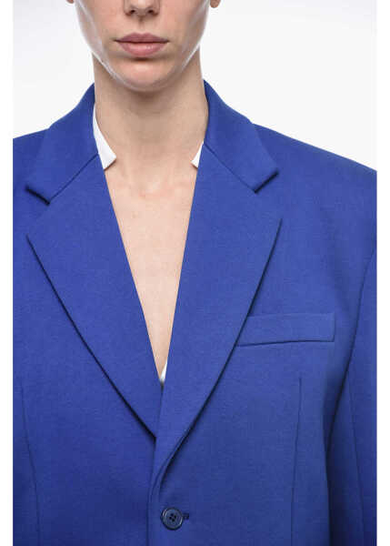 Sacouri Vetements Wool Blend Oversized Blazer Blue Femei (BM 15702185) 3