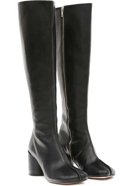 Bocanci casual MM6 Maison Margiela Leather Boots BLACK Femei (BM 15702242) 2