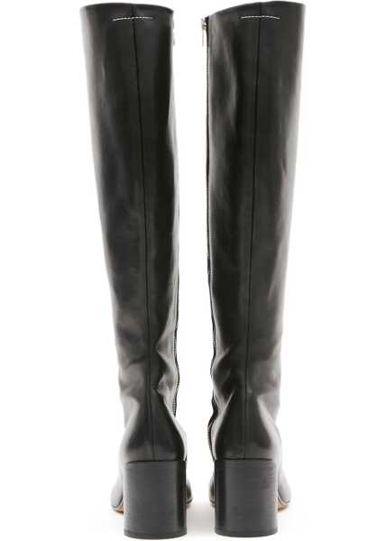 Bocanci casual MM6 Maison Margiela Leather Boots BLACK Femei (BM 15702242) 3