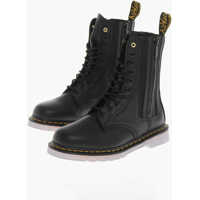 Ghete Yohji Yamamoto Textured Leather Virginia Boots With Double Z Barbati