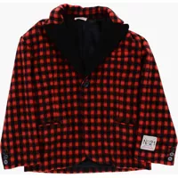 Paltoane Buffalo Check Wool Blend Coat Fete