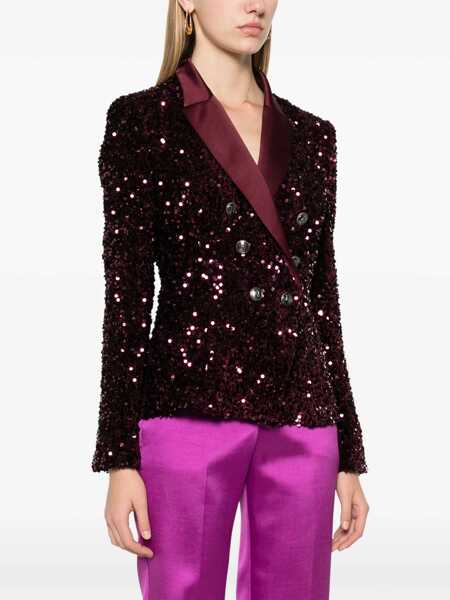 Paltoane Elisabetta Franchi JACKET Red Femei (BM 15702806) 3