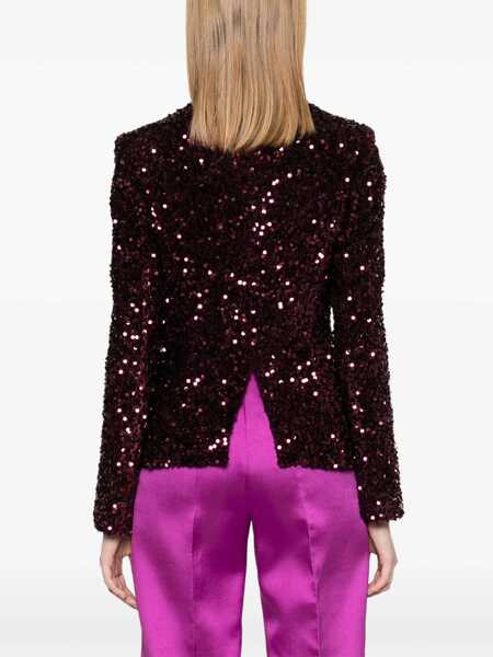 Paltoane Elisabetta Franchi JACKET Red Femei (BM 15702806) 4