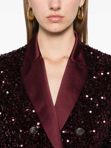 Paltoane Elisabetta Franchi JACKET Red Femei (BM 15702806) 5