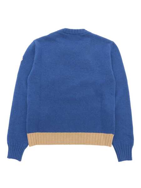Pulovere casual Moncler CREW NECK Blue Baieti (BM 15702866) 2