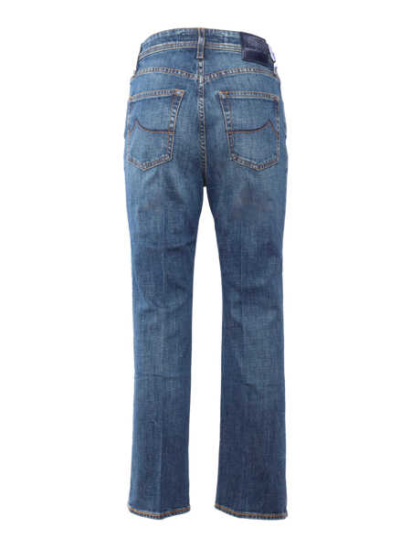 Blugi drepti Jacob Cohen 5 POCKETS DENIM PANTS Blue Femei (BM 15702929) 2