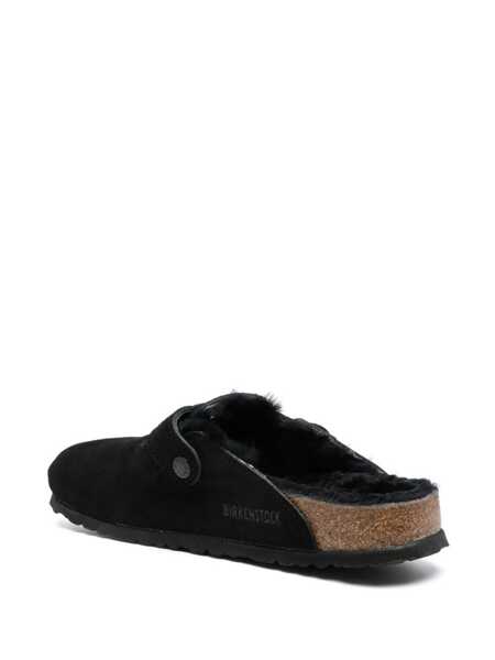 Sandale Birkenstock Birkenstock Boston Shearling Sandals Black Femei (BM 15705326) 3