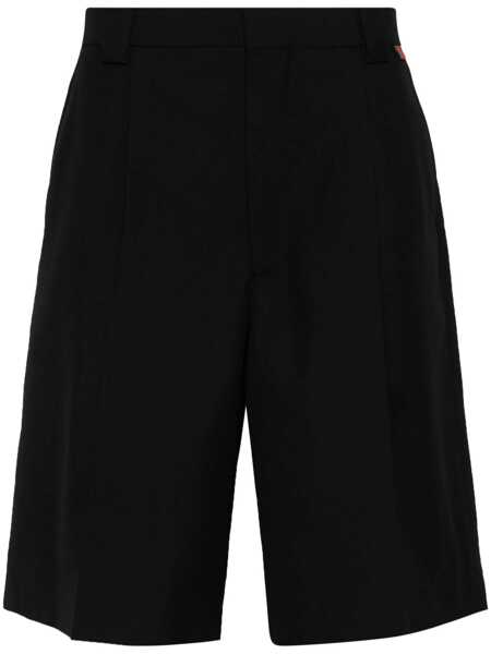 Pantaloni Gucci Gucci Gabardine Bermuda Shorts Black Barbati (BM 15707315) 1