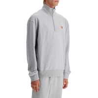 Hanorace 'Half-Zip Sweatshirt With Fox Head Barbati