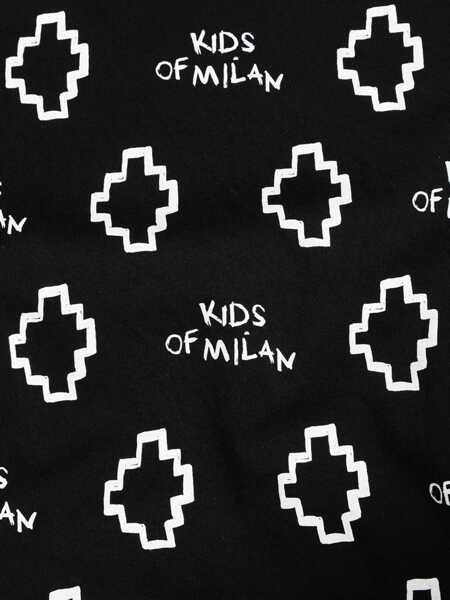 Tricouri Marcelo Burlon Multicolor Wings T-Shirt S/S BLACK Baieti (BM 15716297) 4