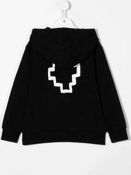 Bluze de trening Marcelo Burlon Tempera Wings Hoodie WHITE Baieti (BM 15716309) 2