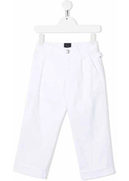Pantaloni casual Fay Fabric Pants WHITE Baieti (BM 15716387) 1