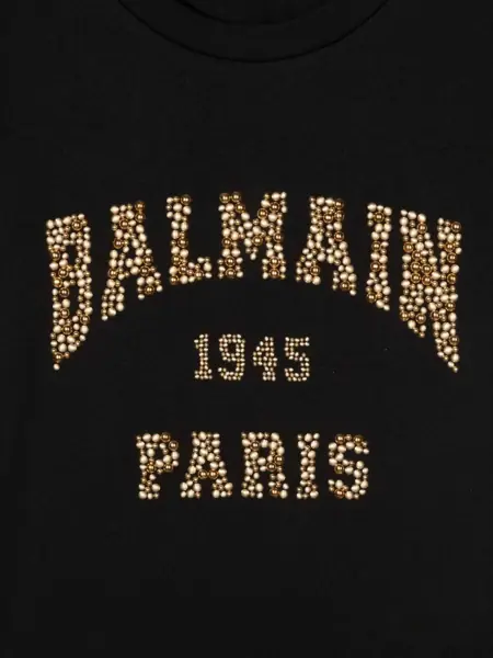 Tricouri Balmain T-Shirt With Logo BLACK Baieti (BM 15716447) 3