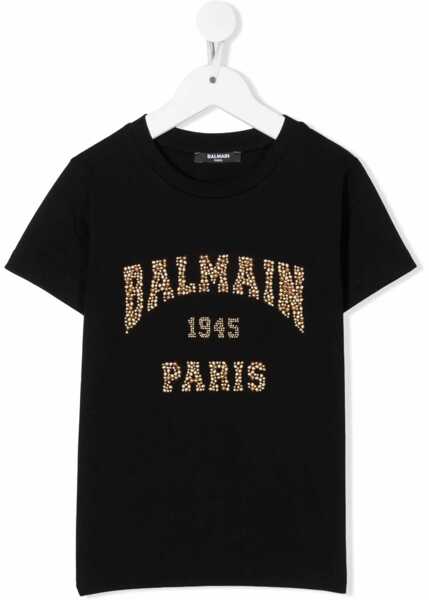 Tricouri Balmain T-Shirt With Logo BLACK Baieti (BM 15716447) 1