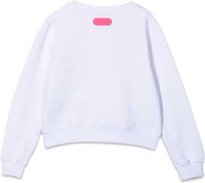 Hanorace GCDS Sweatshirt Cropped Girl WHITE Fete (BM 15716576) 2