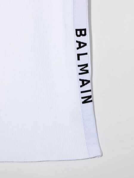 Rochii casual Balmain Logo Dress WHITE Fete (BM 15716684) 3