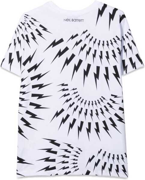 Tricouri Neil Barrett Jersey Boy T-Shirt WHITE Baieti (BM 15716801) 2